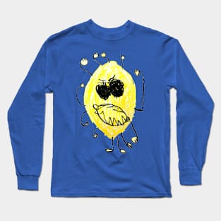 Crazy Angry Lemon Long Sleeve T-Shirt